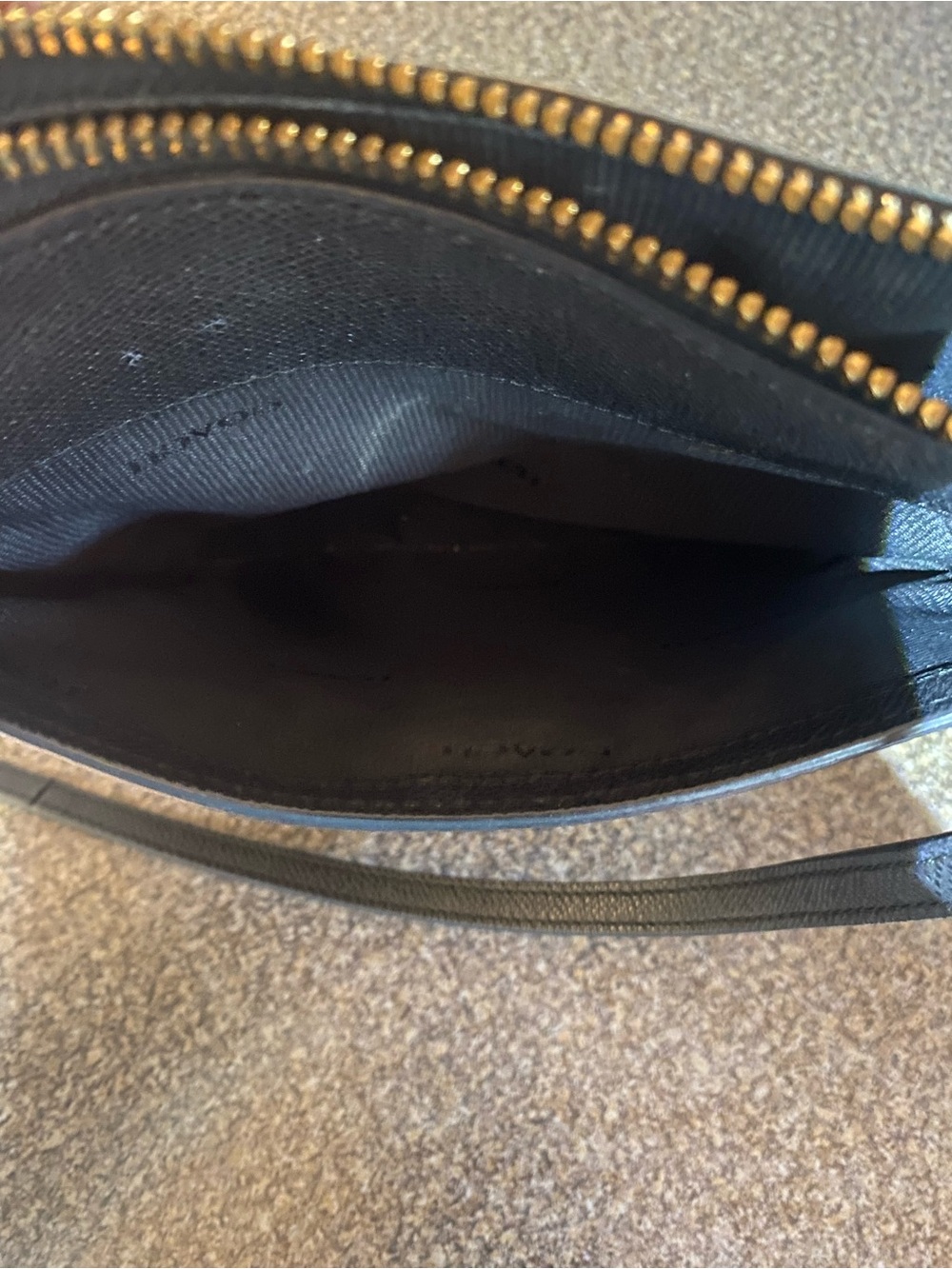 Coach Black Leather Crossbody with Gold-Tone Logo - Picture 7 of 7